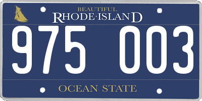 RI license plate 975003