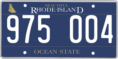 RI license plate 975004