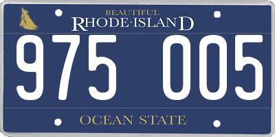 RI license plate 975005