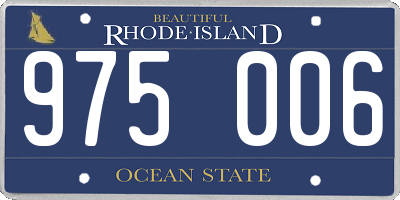 RI license plate 975006