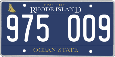 RI license plate 975009