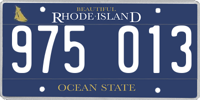 RI license plate 975013