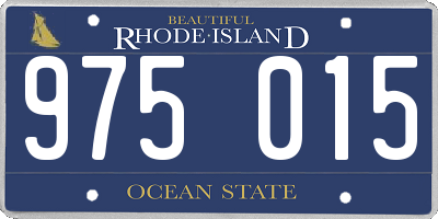 RI license plate 975015