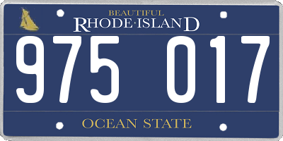 RI license plate 975017