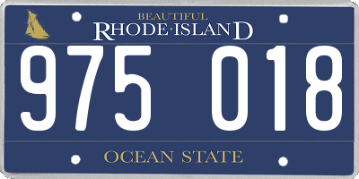 RI license plate 975018