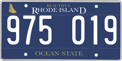 RI license plate 975019