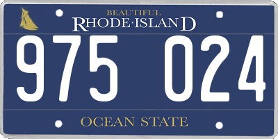 RI license plate 975024