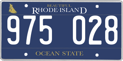 RI license plate 975028