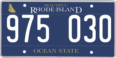 RI license plate 975030