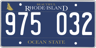 RI license plate 975032