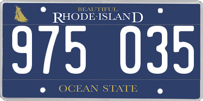 RI license plate 975035