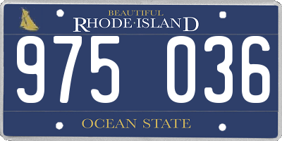 RI license plate 975036