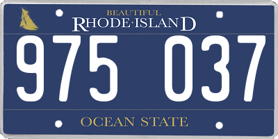 RI license plate 975037
