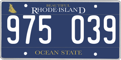 RI license plate 975039