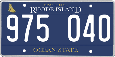 RI license plate 975040