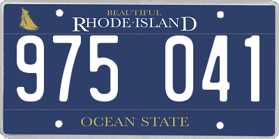 RI license plate 975041