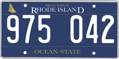 RI license plate 975042