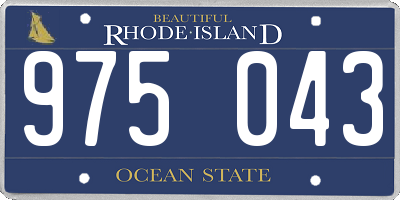 RI license plate 975043