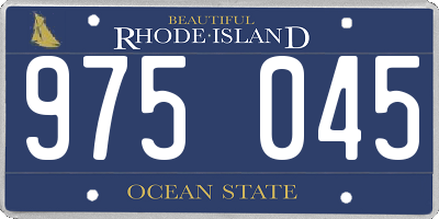 RI license plate 975045