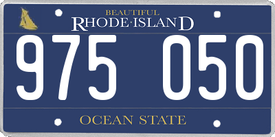 RI license plate 975050