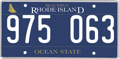 RI license plate 975063