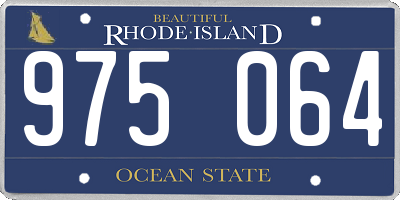 RI license plate 975064