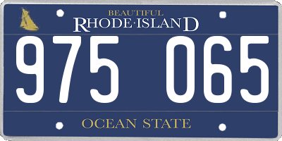 RI license plate 975065