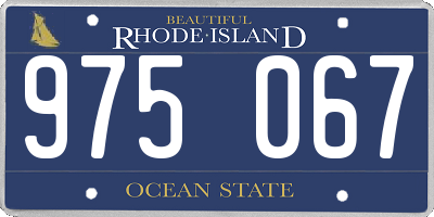 RI license plate 975067