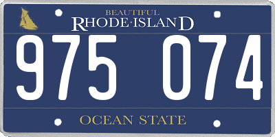 RI license plate 975074