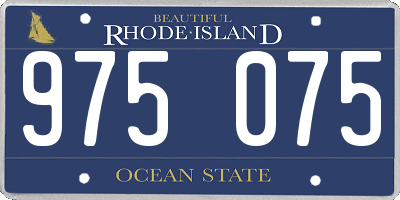 RI license plate 975075