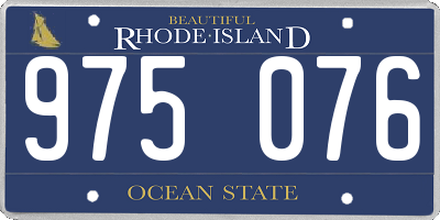 RI license plate 975076