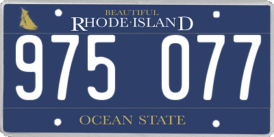 RI license plate 975077