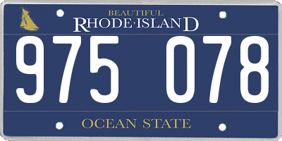 RI license plate 975078