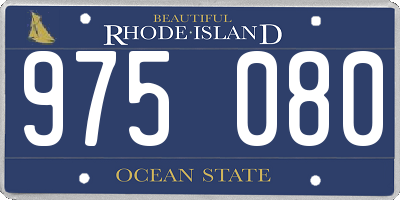 RI license plate 975080