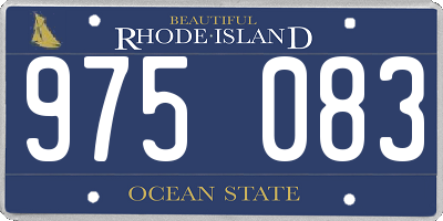 RI license plate 975083