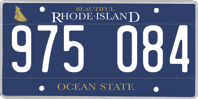 RI license plate 975084