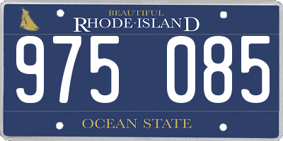 RI license plate 975085