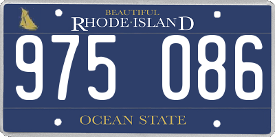 RI license plate 975086