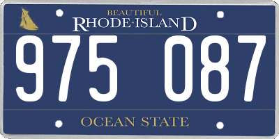 RI license plate 975087