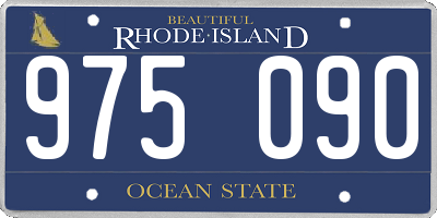 RI license plate 975090