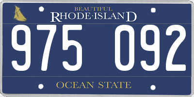 RI license plate 975092