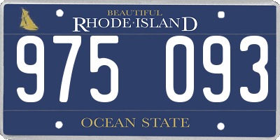 RI license plate 975093