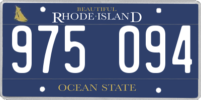 RI license plate 975094