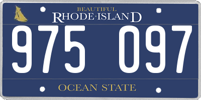 RI license plate 975097