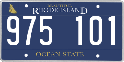 RI license plate 975101