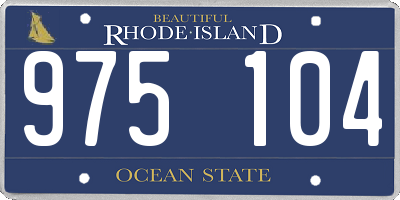 RI license plate 975104