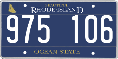 RI license plate 975106