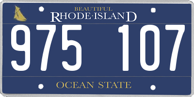 RI license plate 975107