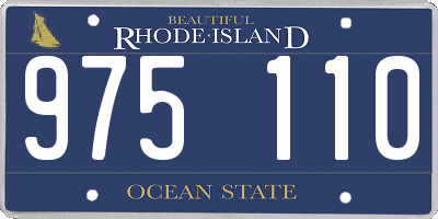 RI license plate 975110