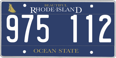 RI license plate 975112